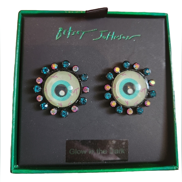 Betsey Johnson Jewelry - Betsey Johnson Glow in the Dark Eye Earrings